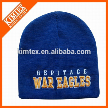 2015 custom winter high quality beanies with 3D embroidery logo